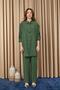 Women's Off-Shoulder Shirt Set 14413Tks