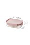 Classic Plus Rectangle Food Container 910ml (PACK of 2) – Pink, Airtight & BPA-Free - 2