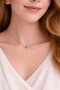 Classic Blue Evil Eye Beaded Women's Necklace Gold Color