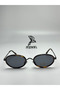 Dahm Oval Leopard Metal Frame Black Organic Uv400 Protected Glass Small and Aesthetic Model - 3