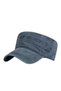 Unisex Navy Blue Washed Vintage Hat Adjustable Castro Cap Casual Sports Hat