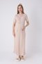 New Season Mink Stylish Lace Summer Design Short Sleeve Buttoned Maternity Maternity Dressing Gown Nightgown Set - 6