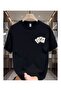 Unisex Playing Card Printed Oversize Crew Neck T-Shirt