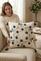 Colorful Acacia Punch Embroidered Tasseled Decorative Throw Pillow Cover Cotton 42 X 42 cm - 5