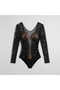Women’s Body Stocking Lingerie – Mini Seamless Fishnet Mesh Bodystocking Teddy Bodysuit - 8