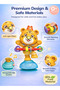Baby Rotating Musical Tiger Toy Suction Cup Spinner Light Sound Activity Toy for Infants - 4