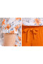 Özr 22504-26 Girl's Chiffon Blouse and Pants Set Floral Patterned Lined Summer 2-Piece Set - 8