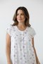 Short Sleeve 100% Cotton Combed Throw Plus Size Mother's Nightgown, Hospital, Pregnant and Maternity Nightgown - 2