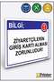 Information; Visitors Are Required to Receive an Admission Ticket! Isg Warning Sign Dekota 25X35 cm