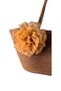 Natural Jute Women's Mother's Day Beach Daily Shoulder Bag with Flower Charm - 4