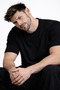 Black Basic T-Shirt 100% Cotton Crew Neck Short Sleeve - 7