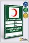 Your First Responders Are on the Line: Closest First Aid Kit Location Isg Warning Sign Dekota 15X20 cm