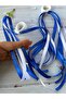 23 April Show Dance Bracelet Navy Blue-White, 1 Pair - 4