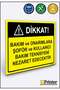 Attention! Driver and User Technician for Maintenance and Repair Isg Warning Sign Dekota 35X50 cm