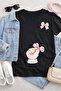Tiny Hand and Ribbon Printed Maternity T-Shirt – Comfortable and Stylish Design for Expecting Mothers