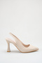Pantofi de damă bej de 9 cm - 4