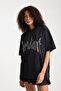 Unisex Star Rhinestone Stone Printed Oversize Premium Cotton T-Shirt - 5