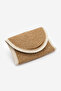 Women's Hand Knitted Magnet Closure Clutch & Portfolio Handbag Zolyan Ecru Wicker - 2