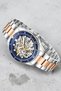 Automatic Mechanism Steel Cord, Steel Case Men's Wristwatch Bracelet Gift Silver-Rose S - 4