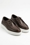 100% Genuine Leather Brown Ultra Light Lace-Up Casual Men's Shoes Luass29Al0050 - 7