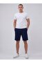 Men's Navy Blue Shorts Bermuda Casual Sports Comfortable Fit Summer Wear