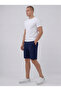Men's Navy Blue Shorts Bermuda Casual Sports Comfortable Fit Summer Wear - 4