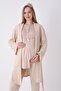 Maternity Pajamas Dressing Gown 3-Piece Set Lace Collar Pocketed Buttoned Breastfeeding Cotton Viscose Maternity Pajamas - 3