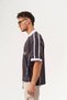 Moment Bold Jersey Polo Neck Oversize Jersey T-Shirt - 7