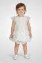 Toddlers Girl 2Pcs Rosette Mesh Dress With Panty Set, Green