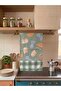 Breakfast Croissant Themed Kitchen Towel Set of 2 - 30X50Cm - Green Kitchen Towels Set of 2 - 4