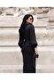 Imported Yoryo Chiffon & Crepe Fabric Button Detailed Slit Lined Special Design Dress - 6