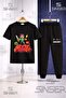 Children's Aleks Aleks Alevli Mesale Printed T-Shirt Tracksuit Set