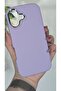 Matte Lilac Silicone Case with Metal Camera Frame Compatible with iPhone 17 - 4
