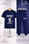 Children's Astronaut Beyz Ust Nasa Text Printed T-Shirt Sweatpants Set