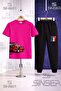 Children's Car Red Sag Side Printed T-Shirt Tracksuit Set