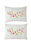 Printed Panel Pattern Floral Pillowcase 1 Pair 50 X 70 cm Model 1 - 2
