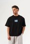 No Surrender Back Design Detailed Crew Neck Oversize T-Shirt - 3