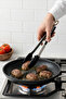 Silicone Kitchen Tongs with Metal Handle and Lock System |   Food Serving Grill Tongs |   35 cm - 7