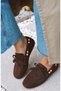 Tim Suede Tassel Detailed Lightweight Flexible Sole Women's Loafer Slipon Ballet Shoes Mary Jane