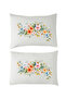 Printed Panel Pattern Floral Pillowcase 1 Pair 50 X 70 cm Model 4 - 2