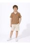 Boys' New Season Muslin Fabric Shirt Shorts Set
