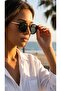 Special Edition Titanium – Black Acetate Polarized Sunglasses 48mm Round Frame - 3