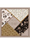 Patchwork Patterned Twill Scarf 90X90 – Silky Texture, Lightweight and Flowy - 3