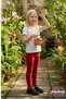 Red Children's Tights - Soft, Flexible, Comfortable Cotton Anti-Sweat Girls' Tights - 5
