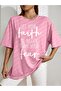 Oversize LET YOUR FAITH BE BIGGER THAN YOUR FEAR Printed T-shirt