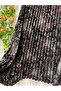 Patterned Crepe Skirt with Lining - 3