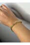 Gold Stone Multi-Row Chain Bracelet – Modern Elegant Women's Bracelet - 2