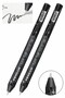 Black Glitter Ballpoint Pen 2 Pieces Pensan Jely Glitter Pilot Pen Ergonomic Grip Soft Writing Black