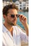 Titanium Polarized Pilot Sunglasses Gold Frame Coffee Gradient Glass 60 mm - 2