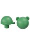 GREJSIMOJS Knob, green/bear, 38 mm